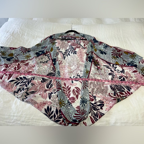 Anthropologie | One Size | Cocoon Kimono Festival Beach Floral Print Resort Wear - Picture 4 of 7